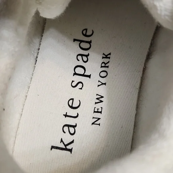 Kate Spade New York K As In Kate Leather Terry Cloth Sneakers (W Size 9) - Picture 10 of 13